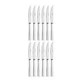 Atlantis 9.25" Silver Stainless Steel Steak Knife 18/10 (Set of 12)