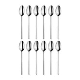 X-Lo 7.5" Silver Stainless Steel Dessert/Soup Spoon 18/10 (Set of 12)