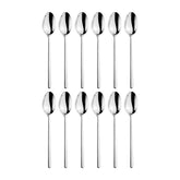 X-Lo 8.75" Silver Stainless Steel Serving Spoon 18/10 (Set of 12)