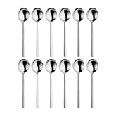 X-Lo 7.25" Silver Stainless Steel Soup/Bouillon Spoon 18/10 (Set of 12)