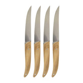 Flatware Accessories 9.25" Brown Stainless Steel Steak Knife (Set of 4)
