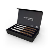 Flatware Accessories 9.25" Brown Stainless Steel Steak Knife (Set of 4)
