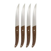 Flatware Accessories 9.25" Brown Stainless Steel Steak Knife (Set of 4)
