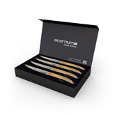Flatware Accessories 9.25" Brown Stainless Steel Steak Knife (Set of 4)