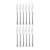 Curve 8.75" Silver Stainless Steel Dinner Knife Mono 18/10 (Set of 12)