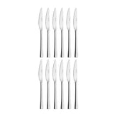 Curve 8" Silver Stainless Steel Dessert Knife Mono 18/10 (Set of 12)