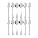 Elegance 7.5" Silver Stainless Steel A.D. Coffee Spoon 18/10 (Set of 12)