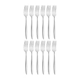 Sonate 7" Silver Stainless Steel Dessert Fork 18/10 (Set of 12)