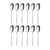 Sonate 7" Silver Stainless Steel Dessert/Soup Spoon 18/10 (Set of 12)
