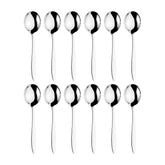 Sonate 7" Silver Stainless Steel Soup/Bouillon Spoon 18/10 (Set of 12)