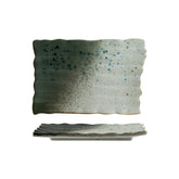 Bonna China Gaia 13" x 8.75" Rectangular Decorated Porcelain Plate