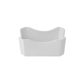 Delta-Coupe 4.75" x 2.75" x h:2" Rectangular White Porcelain Sugar Pack Holder (1 each)