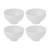 Delta-Coupe Round White Porcelain Bowl dia.5.25" h:3" 17 oz. (Set of 4)
