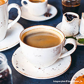 Grain Bistro 7 oz. Coffee Cup+Saucer Set for 2