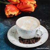 Grain Bistro 3 oz. Espresso Cup+Saucer Set for 4