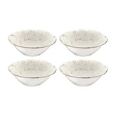 Grain dia.6.25" h:2" 13 oz. Round Decorated Vitrified Bowl (Set of 4)