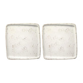 Grain 8.5" x 8" Square Decorated Vitrified Plate (Set of 2)