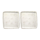 Bonna China Grano 8.5" x 8" Square Decorated Porcelain Plate (Set of 2)