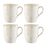 Grain dia.3.25" h:4.25" 11 oz. Round Decorated Vitrified Mug (Set of 4)
