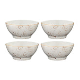 Grain dia.5.5" h:2.75" 15 oz. Round Decorated Vitrified Bowl (Set of 4)