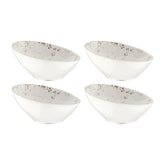 Grain dia.6.5" h:3" 12 oz. Round Decorated Vitrified Bowl (Set of 4)