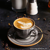 Space Bistro 3 oz. Espresso Cup+Saucer Set for 4
