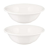 Bonna China Gourmet dia.8" h:2.5" 30 oz. Round Warm White Porcelain Bowl (Set of 2)