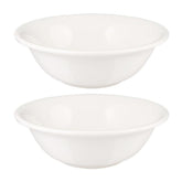 Gourmet dia.8" h:2.5" 30 oz. Round Warm White Vitrified Bowl (Set of 2)
