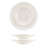 Bonna China Gourmet dia.9.5" h:2" 14 oz. Round Warm White Porcelain Bowl (Set of 2)