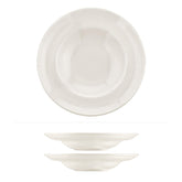 Bonna China Gourmet dia.10.75" h:2.25" 16 oz. Round Warm White Porcelain Bowl (Set of 2)