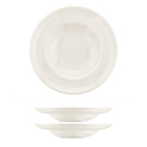 Bonna China Gourmet dia.11.75" h:2.5" 19 oz. Round Warm White Porcelain Bowl (Set of 2)