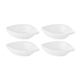 Hawaii 7.5" x 6" x h:2" 10 oz. Oval White Porcelain Bowl (Set of 4)