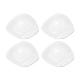 Hawaii 9.25" x 7" Oval White Porcelain Plate (Set of 4)