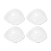 Porcelain Hawaii 9.25" x 7" Oval White Porcelain Plate (Set of 4)