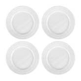 Porcelain Lizbon dia.7" Round White Porcelain Plate (Set of 4)