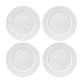 Lizbon dia.10.5" Round White Porcelain Plate (Set of 4)