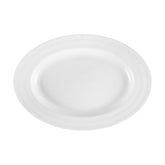 Lizbon 15.25" x 10.5" x h:1.5" Oval White Porcelain Platter (1 each)