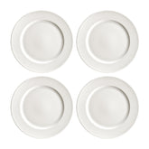 Loop dia.8.25" Round Warm White Vitrified Plate (Set of 4)