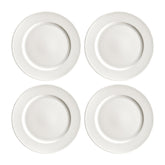 Loop dia.10.5" Round Warm White Vitrified Plate (Set of 4)