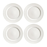 Bonna China Loop dia.12" Round Warm White Porcelain Plate (Set of 4)