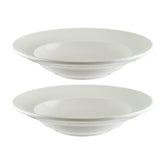 Bonna China Loop dia.10.75" h:2.25" 16 oz. Round Warm White Porcelain Bowl (Set of 2)