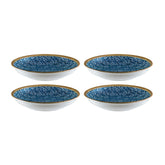 Calif dia.5.25" h:1.5" 7 oz. Round Decorated Vitrified Bowl (Set of 4)