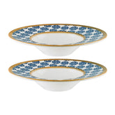 Calif dia.11" h:2.5" 14 oz. Round Decorated Vitrified Bowl (Set of 2)