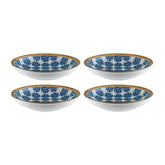 Calif dia.6" h:1.5" 11 oz. Round Decorated Vitrified Bowl (Set of 4)