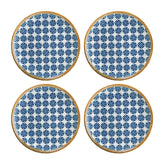 Bonna China Calif dia.10"  Round Decorated Porcelain Plate (Set of 4)