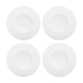 Madrid dia.10.5" h:2" 13 oz. Round White Porcelain Bowl (Set of 4)