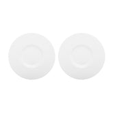 Porcelain Madrid dia.12.25" Round White Porcelain Plate (Set of 2)