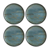 Madera dia.10" Round Decorated Vitrified Plate (Set of 4)