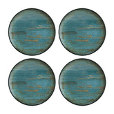 Madera dia.12" Round Decorated Vitrified Plate (Set of 4)