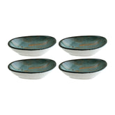 Madera 4" x 3" x h:0.75" 1 oz. Organic Decorated Vitrified Bowl (Set of 4)